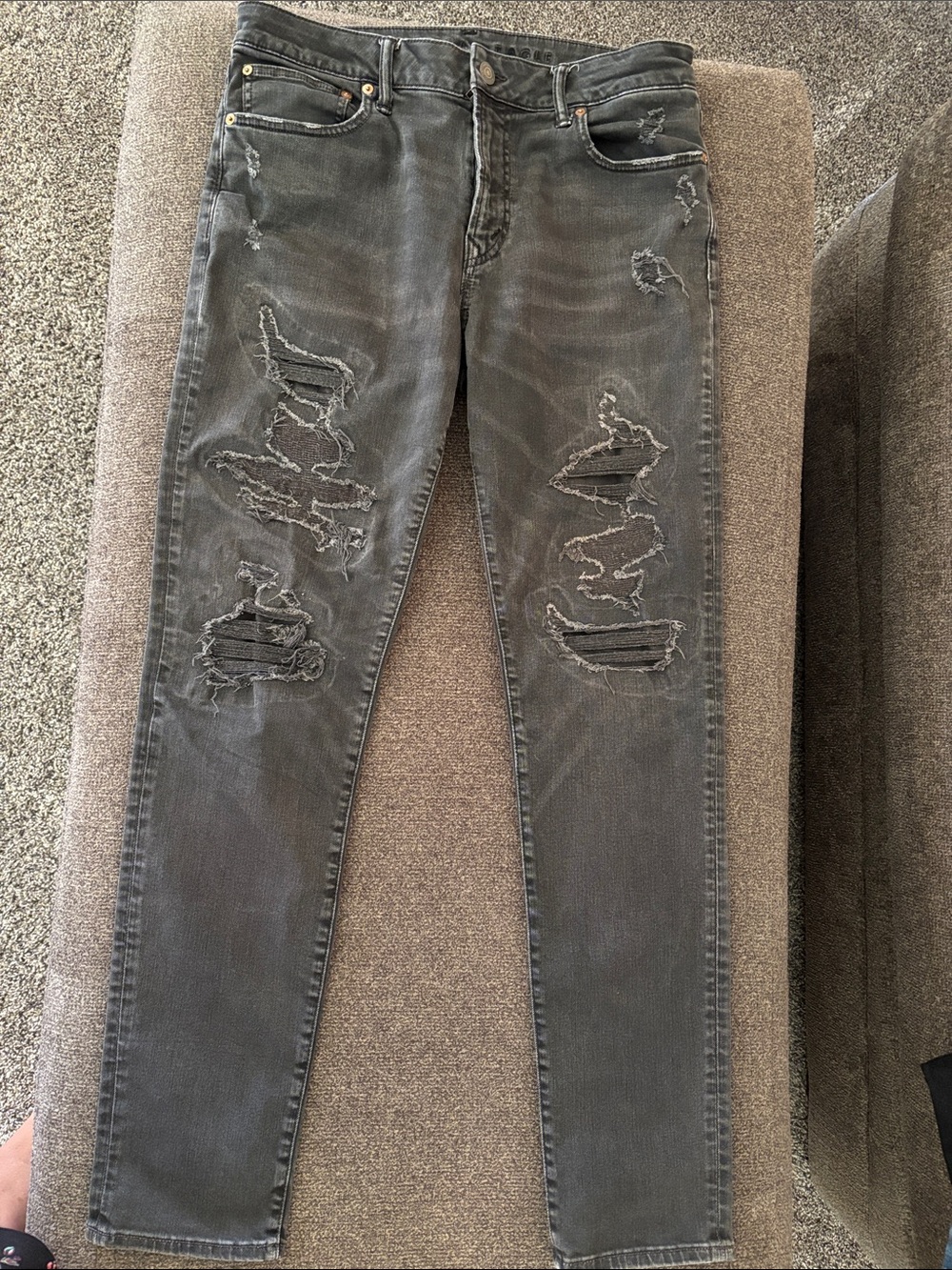 American Eagle Outfitters Men's Gray Slim Jeans